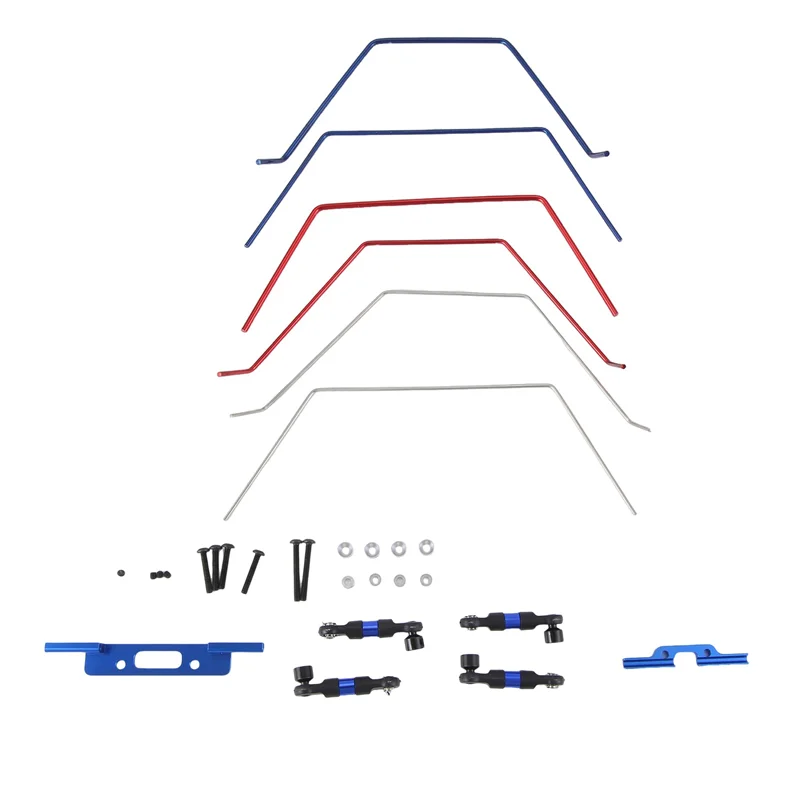 ABJL-Front And Rear Wide Sway Bar Anti Roll Bar Kit For Traxxas Slash 2WD 1/10 RC Car Upgrade Parts