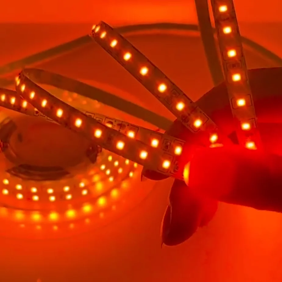 5m Flexible LED Strip 8mm 120 leds/m 12v 24v Orange Yellow Pink Ice Blue Market Shop Store Logo KTV Bar Holiday Wedding Light