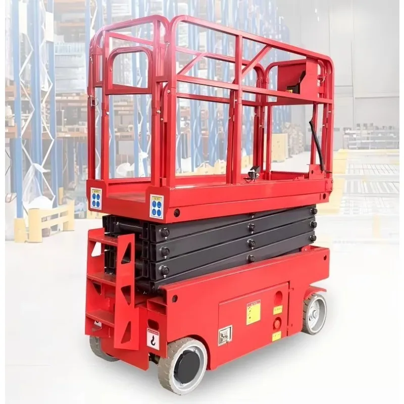 Mecanum Wheel Scissor Lift Elevator Movable Hydraulic Aerial Lifting Platform 4-18m for Construction And Maintenance