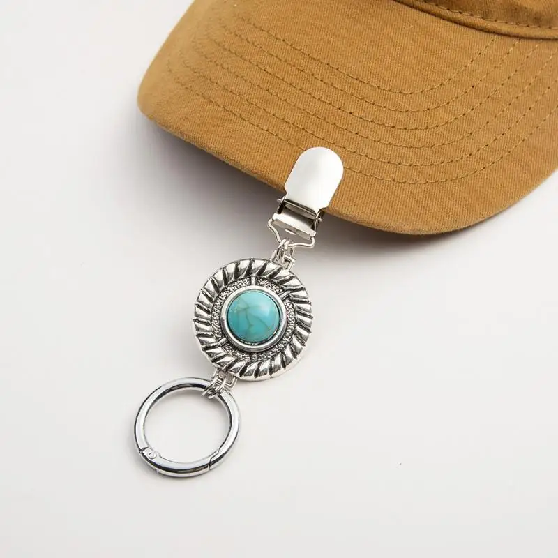 Women Hat Clips For Bag Accessories Vintage Metal Travel on Backpack Luggage Hat Holder Cap Clip for Summer Outdoor Beach Hiking