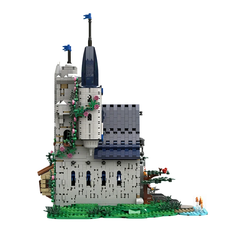 3557 elementów, personalizowany, wielofunkcyjny zamek MOC, modułowy model z klocków, kreatywny projekt DIY, zabawka dla chłopców, prezent na Boże Narodzenie