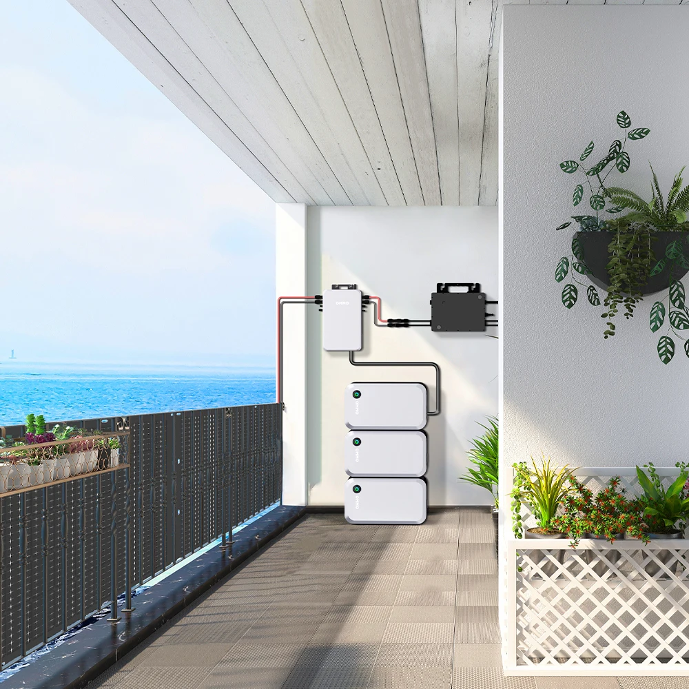 OMMO Germany EU US Balcony Solar System 800W With Solar Panel on Grid Plug and Play Solar System 800W for Home Balcony