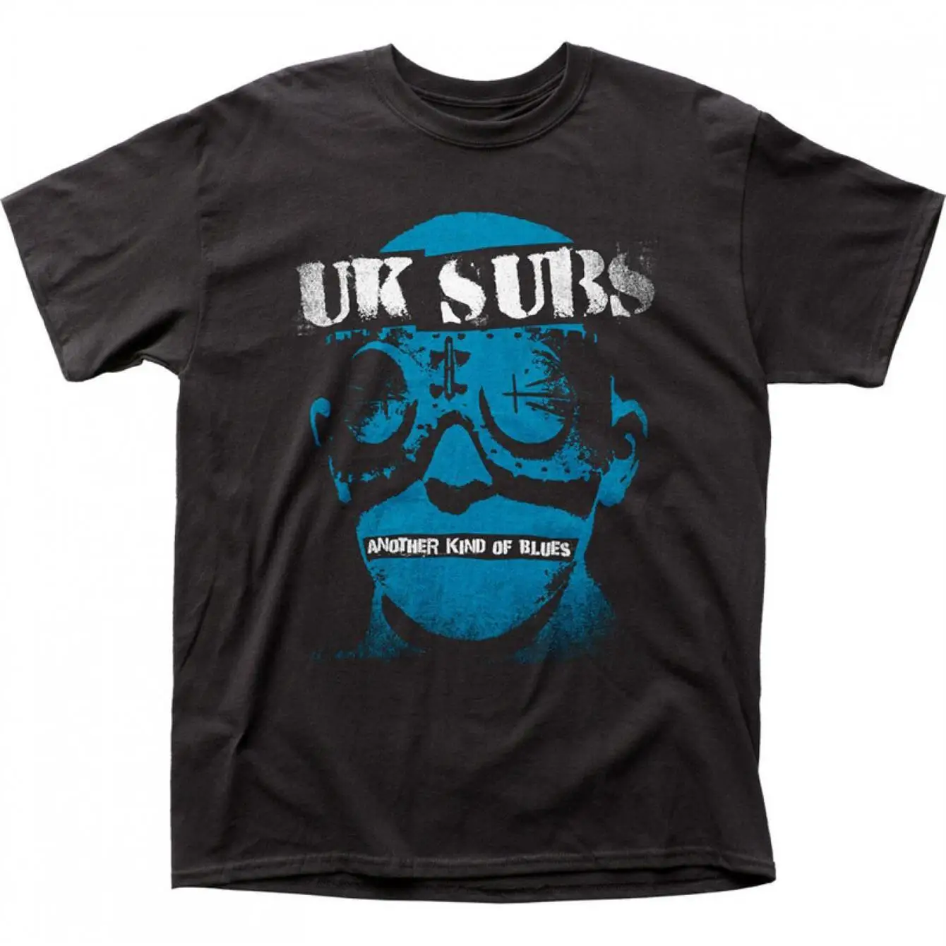 British Subs Another Kind of Blues Men's Vintage Punk Band T-Shirt with Album Graphics Black with Trim- Punk Shop
