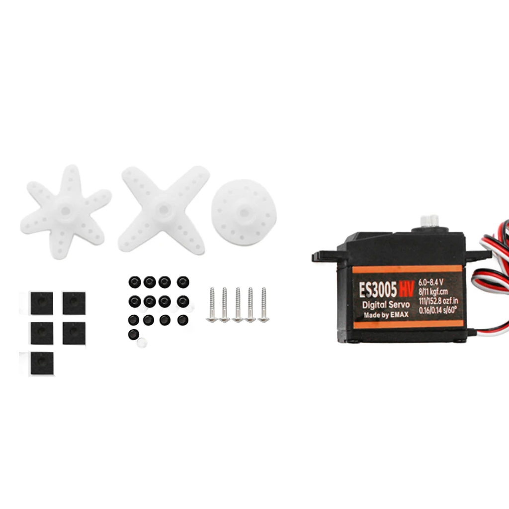 EMAX ES3054 HV ES3005 HV ES09MD HV ES08MA HV Gear Digital Servo For MINI  Car Robot Boat Airplane Truck Helicopter