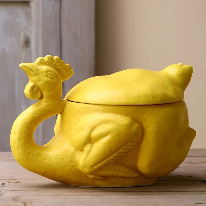 Funny salt-baked chicken, cup coffee cup, ceramic mug, creative and wonderful sand sculpture