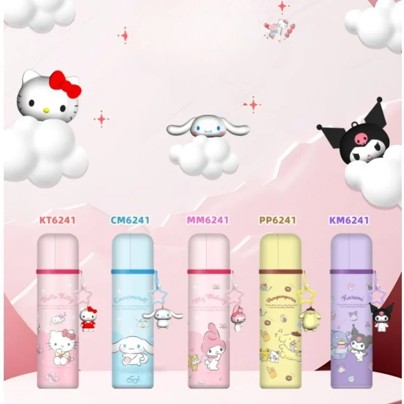 

Sanrio Anime Thermos Cup Kuromi HelloKitty Mymelody Cinnamoroll Kawaii Children Student Water Cup Large Capacity Stainless Steel