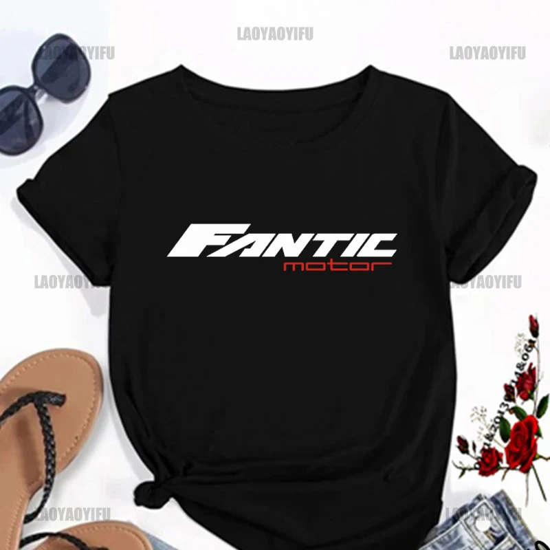 Fantic Motor Printing Shirt Harajuku Casual T-Shirt Street Fashion Short Sleeve Clothing Streetwear Men\'s Hip Hop Cotton