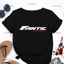 Fantic Motor  Printing Shirt Harajuku Casual T-Shirt Street Fashion Short Sleeve Clothing Streetwear Men's Hip Hop Cotton