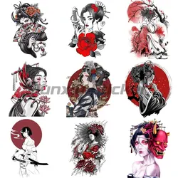 Japanese Geisha Car kayak Motorcycle Stickers Funny Waterproof Decal Motorcycle Trunk Laptop Car Accessoires