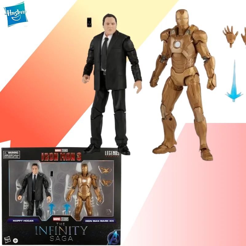 

【IN STOCK】Hasbro Marvel Legends The Infinity Saga Happy Hogan & Iron Man Mark XXI (Mark 21) 6-Inch Action Figure 2-Pack