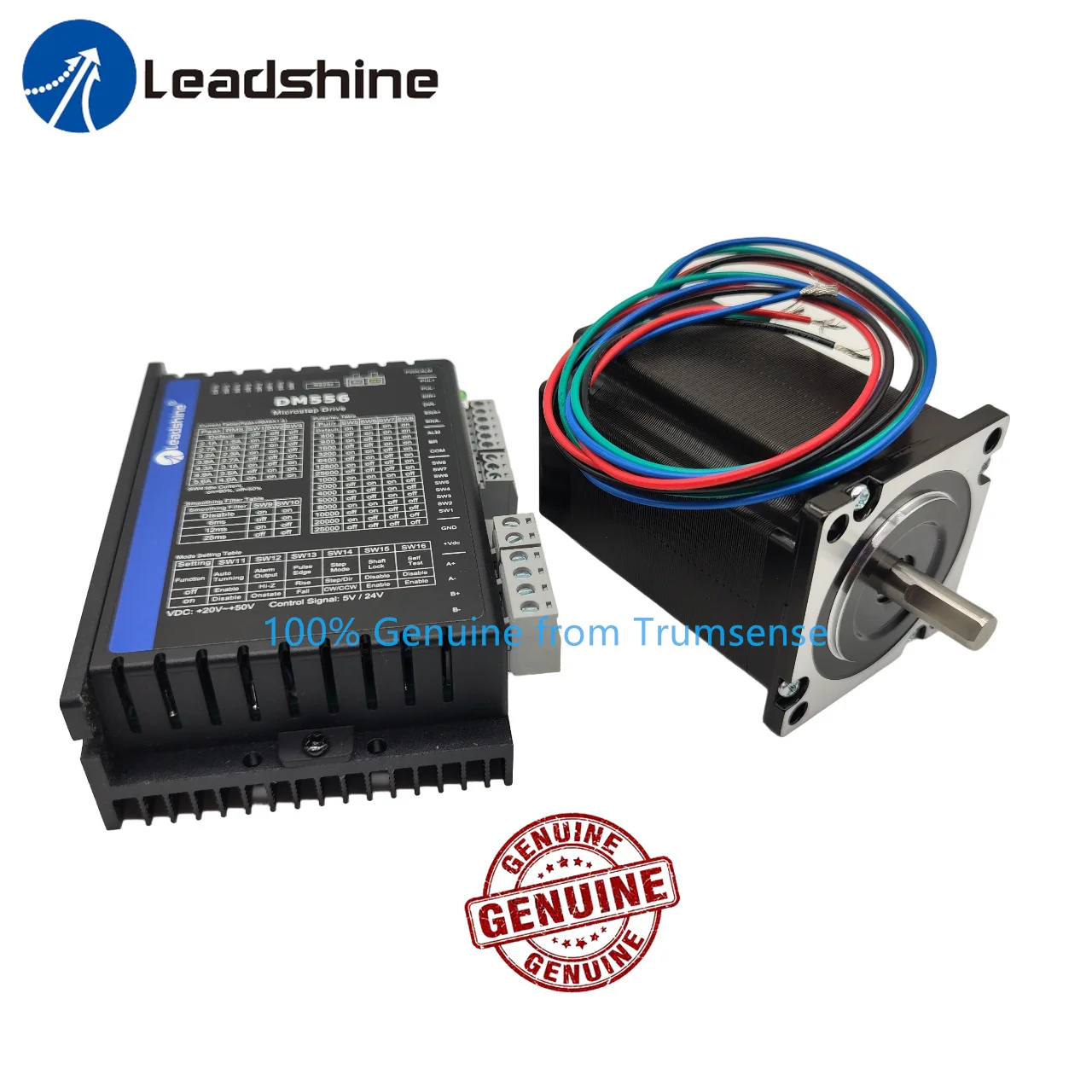 Genuine Leadshine DM556 2 Phase Digital Stepper Drive with 50 VDC Input and NEMA 23 Stepper Motor 57CM22X 2.2 N.m Holding Torque