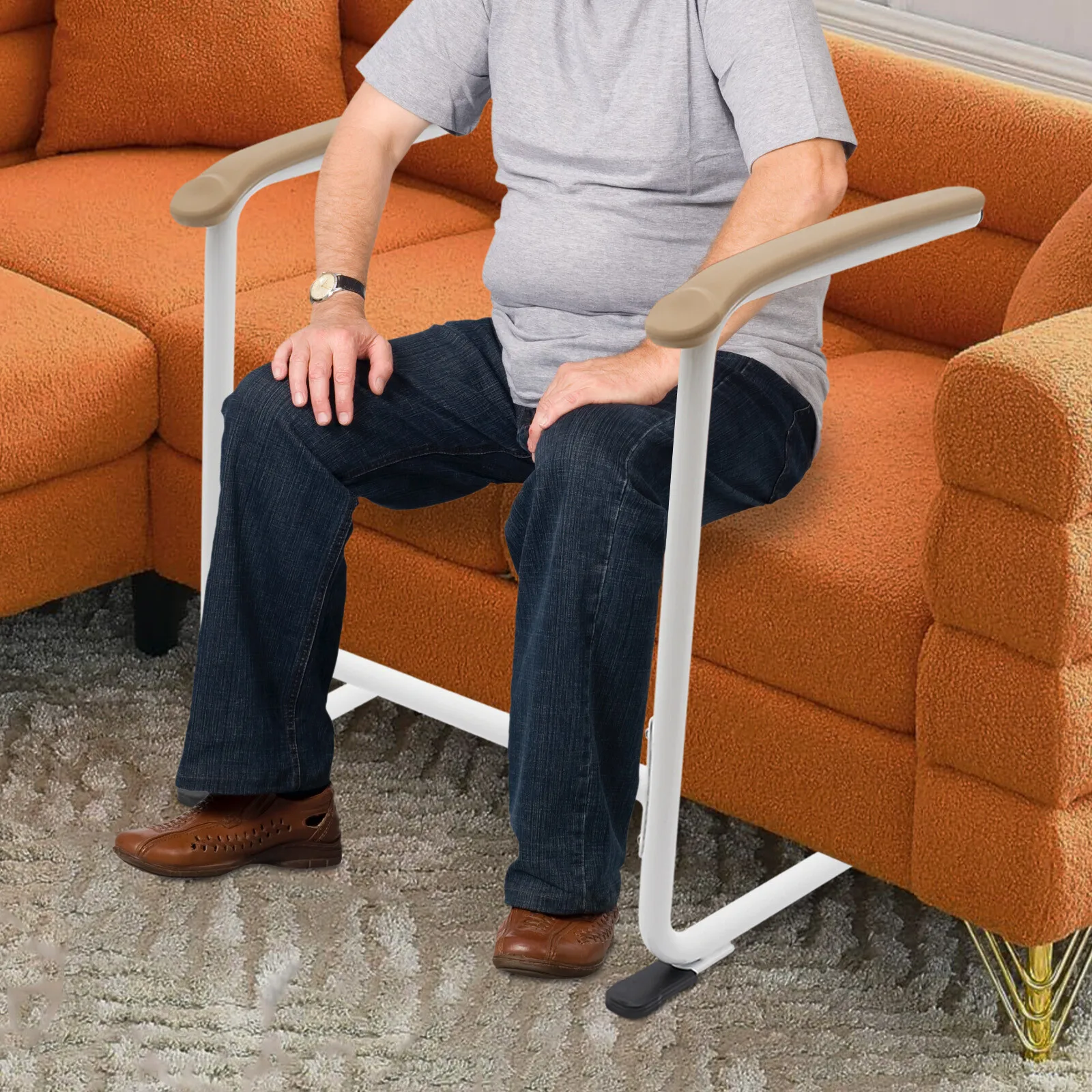 مساعدة رفع الكرسي قابلة للتعديل لكبار السن - جهاز دعم قائم مريح لكبار السن والمعاقين #1