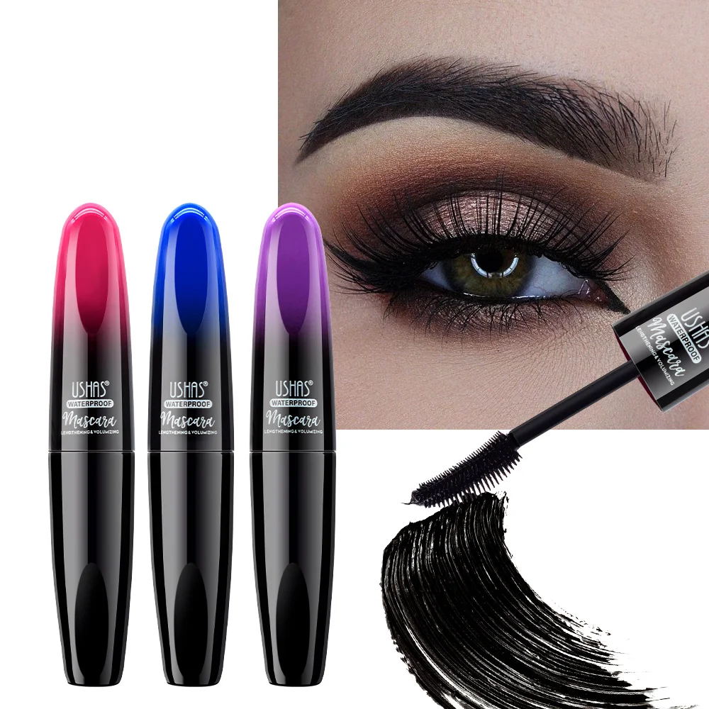 1Pcs Natural Black Waterproof Curly Mascara Lengthens Eyelashes Long Lasting Mascara Makeup Eyes Cosmetic