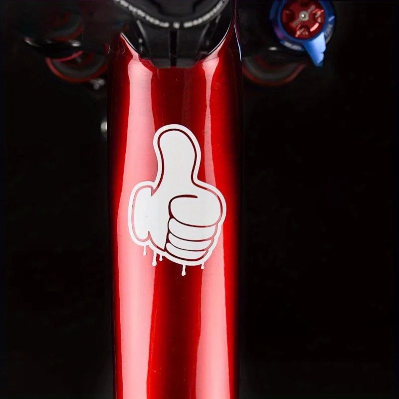 

2Pcs Graffiti Thumbs Up Waterproof Vinyl Stickers, Multicolor Removable Decals for Bike Frame, Helmet & Laptop