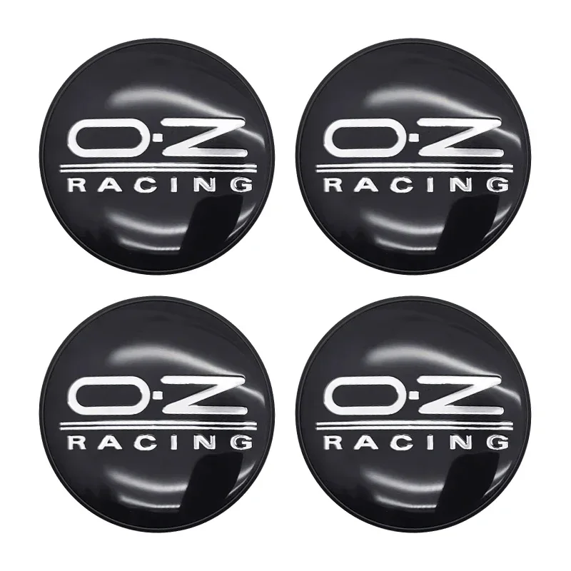 4pcs/Set 56mm 60mm 65mm 68mm Black Silver Red Car Wheel Center Hub Cap Logo Badge For OZ RACING Styling Trim Accessories