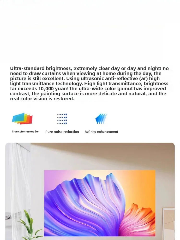 Direkte Projektion, Highlight-Projektor für Zuhause, Ultra-High-Definition-Unterstützung 4K