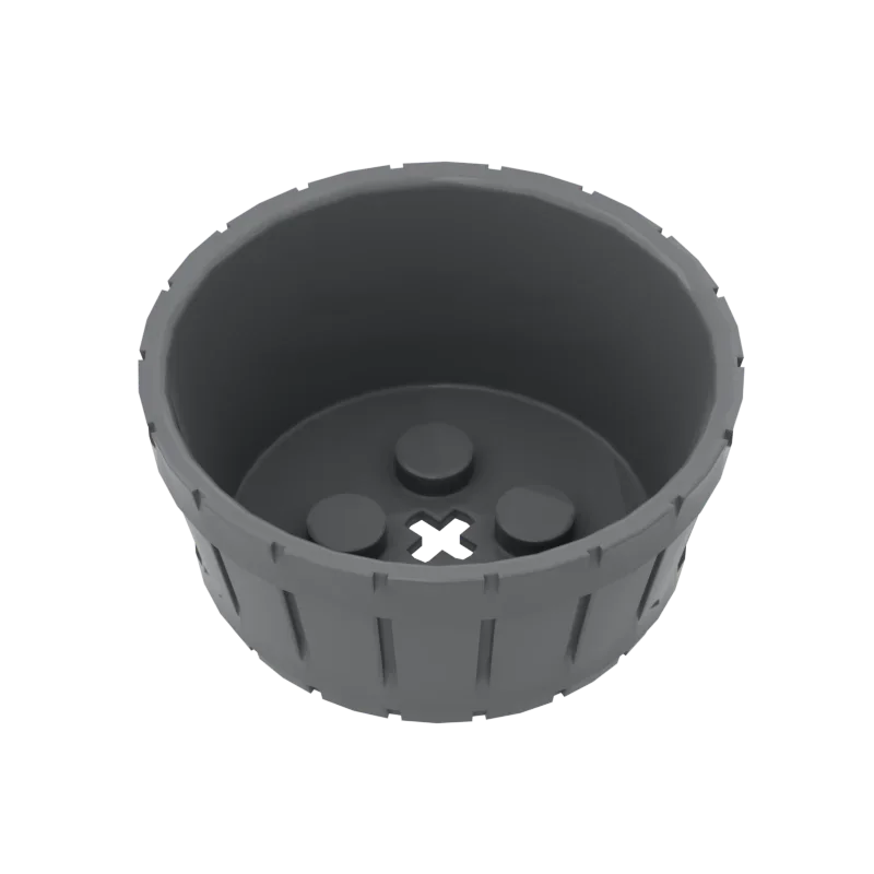 MOC 10 pièces 64951 baril moitié avec trou Alxe conteneur de particules blocs de construction Kit éducatif bricolage jouet enfants anniversaire enfant cadeau