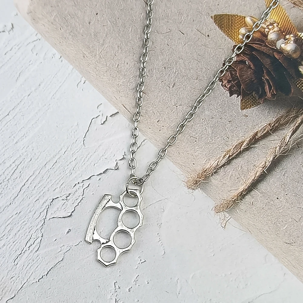 Image of Vintage Mode Knöchel-Anhänger Halskette für Damen und Herren Y2k Grunge Schmuck Goth Gothic Accessoires Halloween Collier