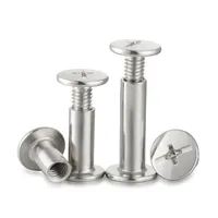 M3 M4 M5 M6 304 Stainless Steel Leather Bag Belt Photo Scrapbook Album Book Post Binding Screw Chicago Screw Nail Rivet Bolt