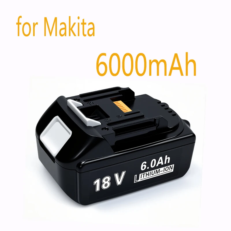 

NEW 6AH For Makita 18V Battery 18650 Lithium-ion Battery Replacement Battery For Makita BL1830 BL1860 BL1890 LXT400 Power Tools