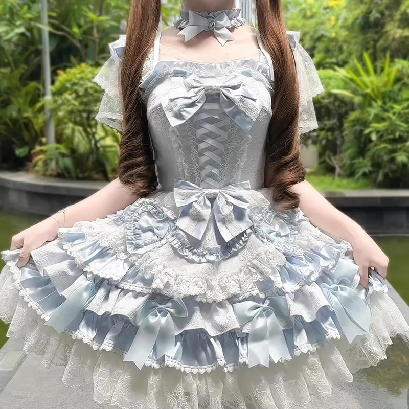 jupe-de-ballet-bleue-douce-mignonne-lolita-princ-daily-dr-vent-doux-cœur-de-fille-adorable-ensemble-hanfu-ete-2025