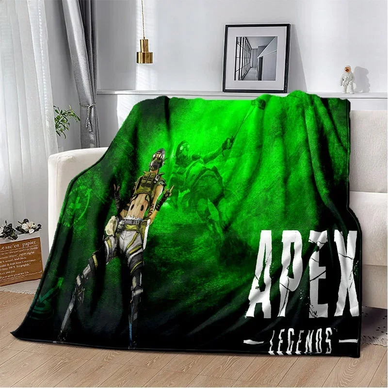 2026 Game Apex Legends Cartoon Printed Soft Plush Blanket,Flannel Blanket Throw Blanket For Living Room Bedroom Bed Sofa Picnic