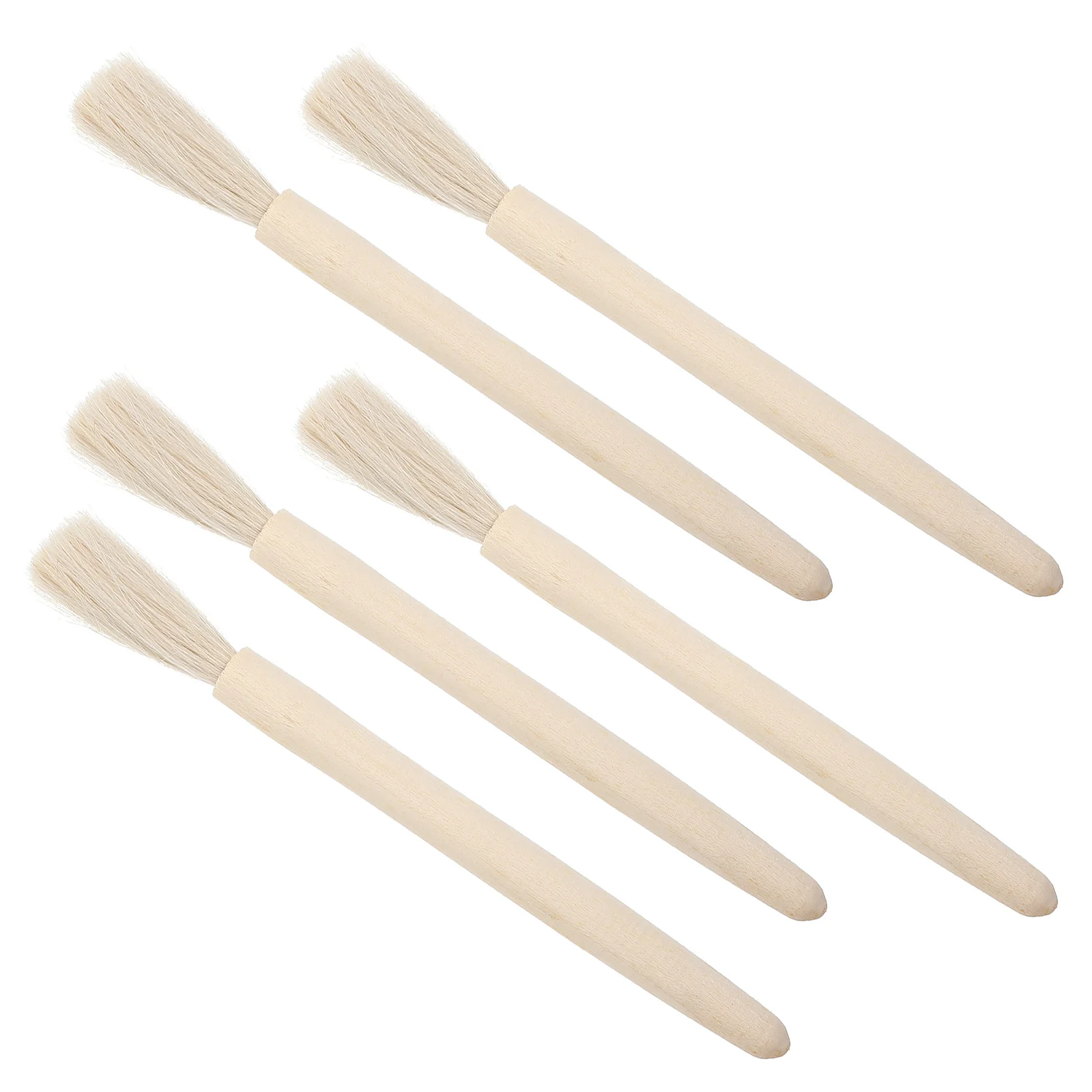 5pcs Laboratory Reusable Fine Bristles Smooth Handle No Burr For Cleaning Analytical Scale Science Tool Lab