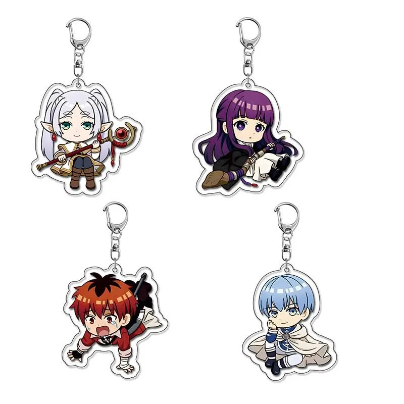 

Kawaii Acrylic Anime Frieren Beyond Journey's End Himmel Heiter Eisen Fern Creative Car Keychain Accessories Pendant Charm Gift