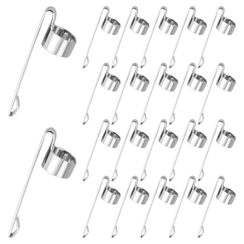 A42Z-Metal Pencil Clips Slide On Pencil Pocket Clips Snap In, Pencil Holder Clip Metal Hangable Portable Pencil Clips, 60 Pcs