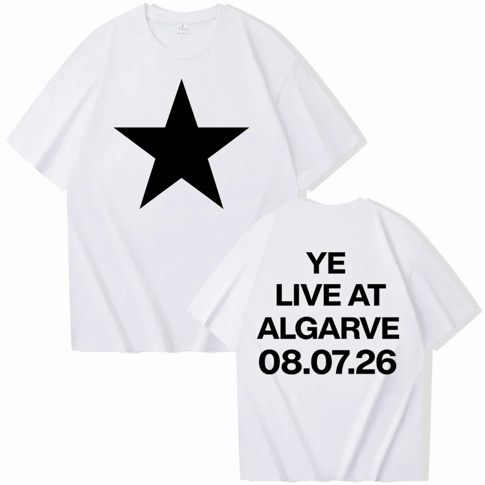 Kanye West Live im Estadio Metropolitano Algarve T-Shirt Herren Damen Harajuku Streetwear Kurzarm Y2k Shirt – Detail 6