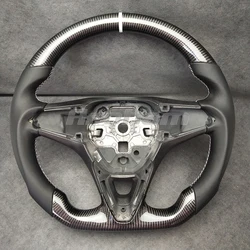 Customized Carbon Fiber Leather Steering Wheel For Opel For Vauxhall Astra K Corsa E 2015 2016 2017 2018 2019 2020 2021