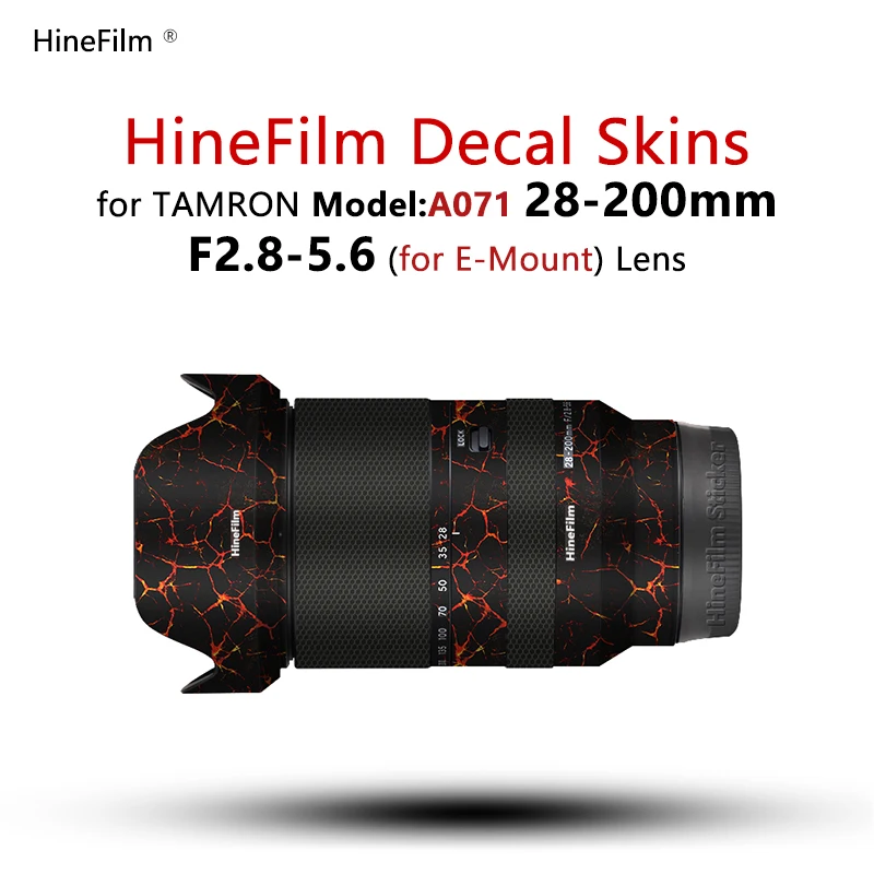 

HineFilm Skin For Tamron 28-200mm F2.8-5.6 Di III for Sony Mount Lens Sticker 28200 Lens Decal Skin for Tamron 28-200 Wrap Cover