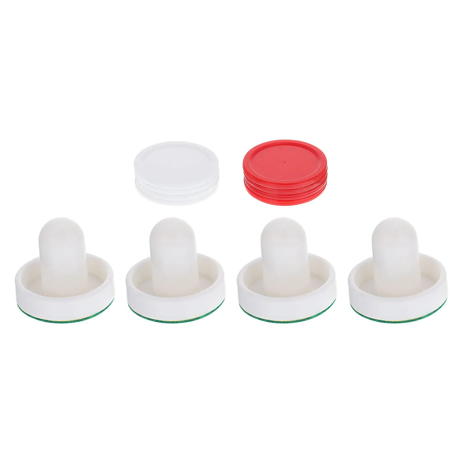 

2Sets Ice Hockey Machine Accessories Plastic Air Hockey Pucks Pushers Replacement Parts for Home Indoor Game Fast Reaction Play