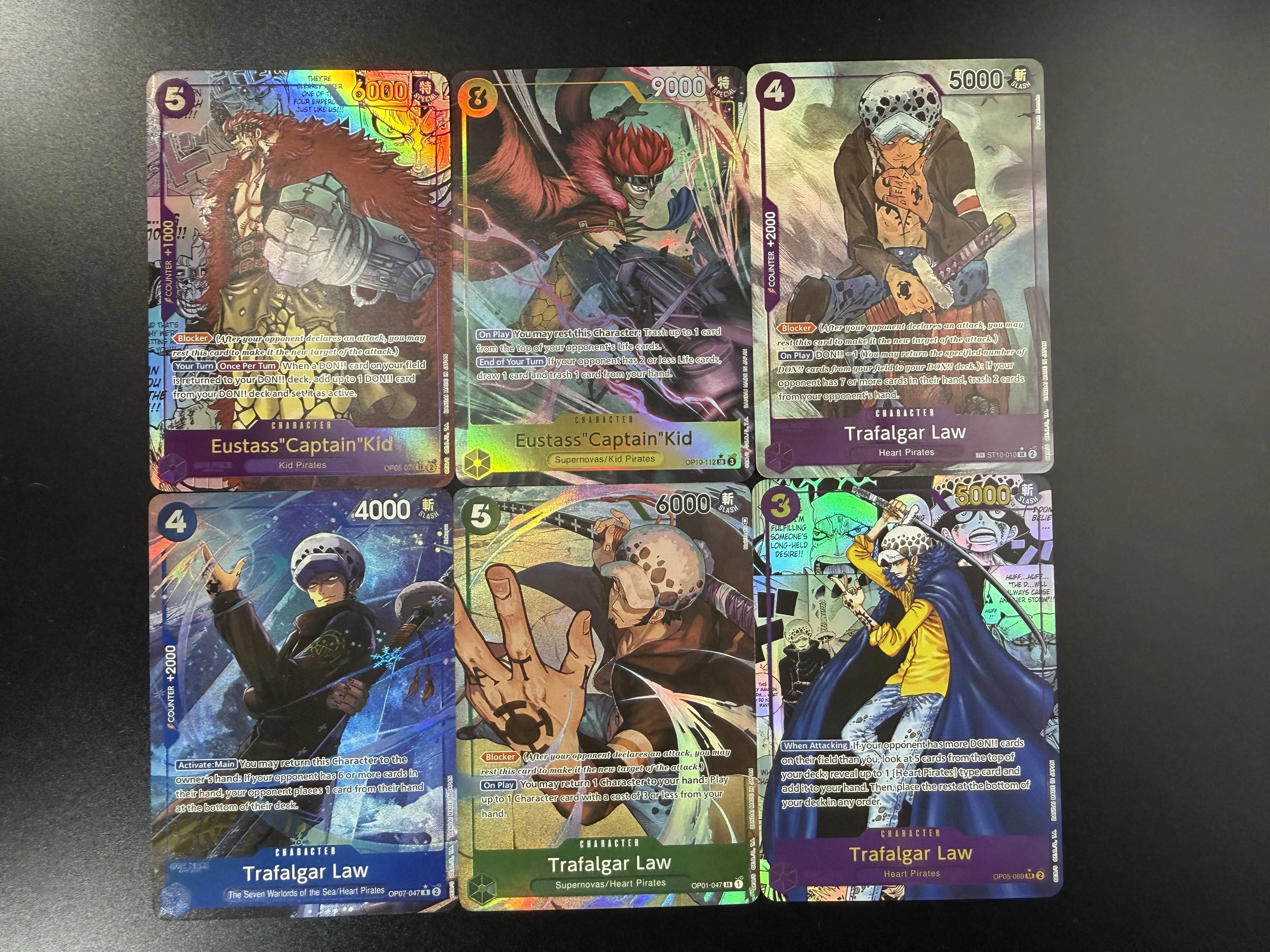 OPCG Manga Art Law & Kid | One Piece TCG Supernovas Parallel | Alt Art | U-PICK