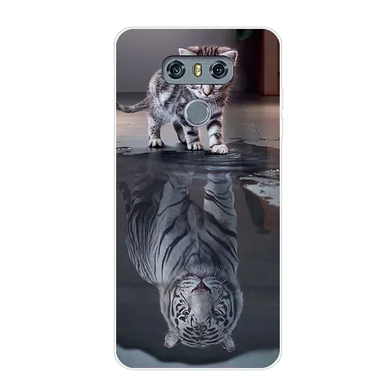 Мягкий чехол для LG G6, силиконовый чехол с милым рисунком для LG G6 G 6 G600 H870 H871 H872 H873, чехол с полным бампером