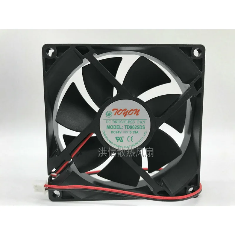 LL+  1 PCS   Fan  9CM 9025 2 Pin for cooling fan TD9025DS DC 24V 0.39A