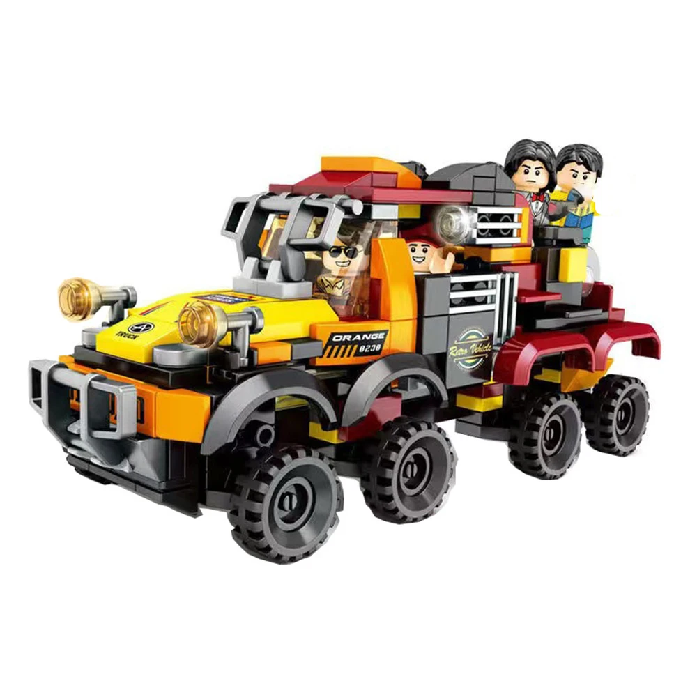 Buggy Building Blocks for Kids, Speed Sports Vehicle, Technical Model Assembly, MOC Bricks, Brinquedos Educativos, Presentes de Aniversário, 4 em 1