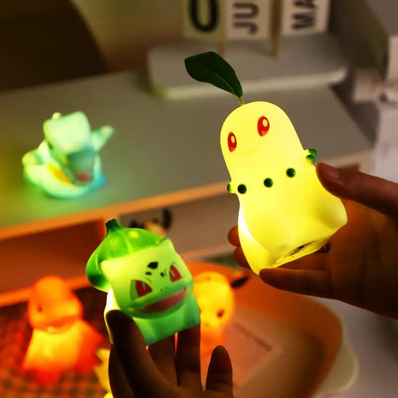 Pokemon Gengar Pikachu Anime Atmosphere Lamp Children Cute Desktop Ornaments Living Room Bedroom Atmosphere Lamp Birthday Gift