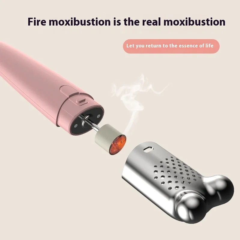 Gezicht Moxibustion Stick Draagbare Moxibustion Huis Schoonheid Schrapen Schoonheidsinstrument Perzik Bloem Moxibustie Moxibustie