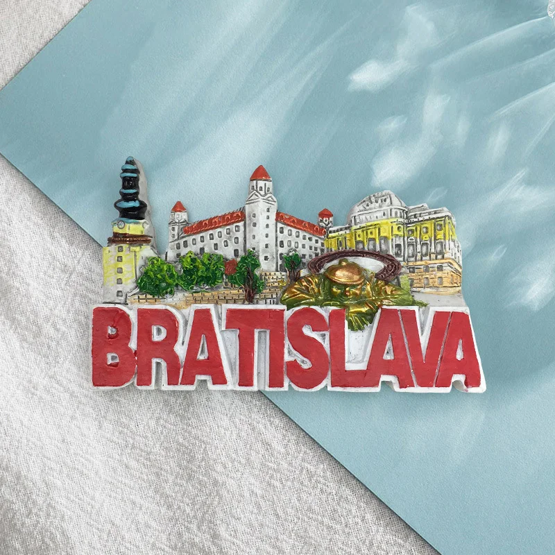 

Slovakia Bratislava Travel Souvenir Fridge Magnet 3D Home Decor Exquisite Commemorative Ornament