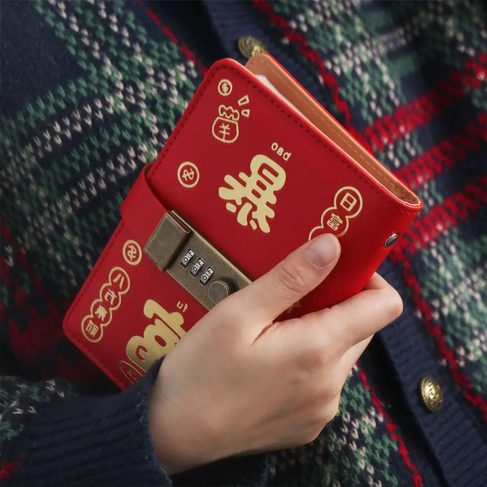 50Sheets Saving Money Binder PU Leather Refillable Planner Organizer Savings Handbook Wallet Storage Account Book