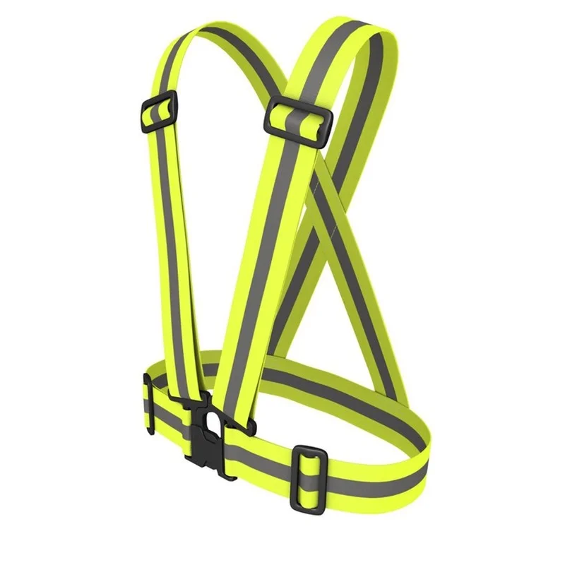 Highlight Reflective Straps Night Running Riding Clothing Vest Adjustable Safety Vest Elastic Band for Adults and Children