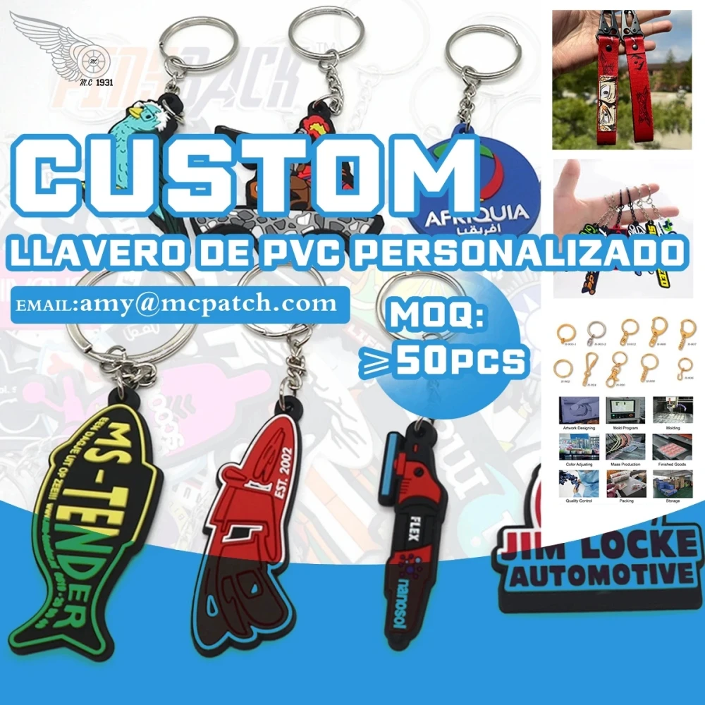 Custom PVC Keychains Customize Soft Rubber Keychain With Design&Logo DIY Silicone Key Chain Personalize Key Tag For Decoration