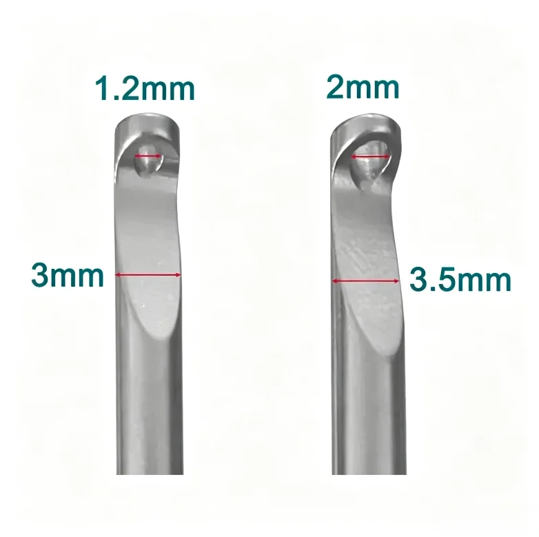 1PS- Laparoscopic Knot Pusher Threading Device Surgical Medical Tools  Open Close Tip Laparoscopy Surgery Instruments Pet