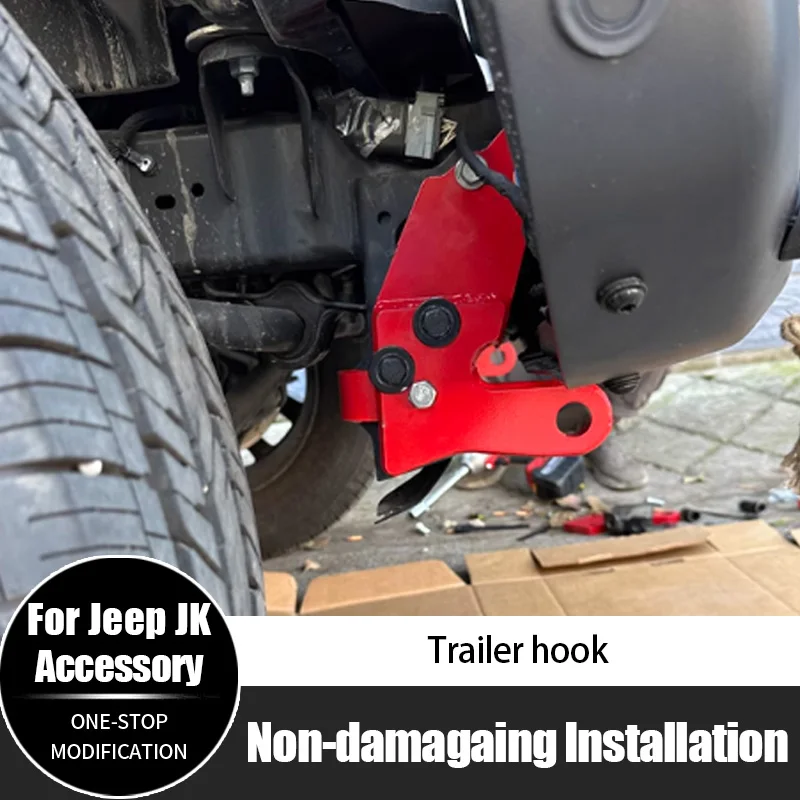 

For Jeep Wrangler Jk Trailer Hook Steel Tow Hitch Trailer Bar With Hook High Quality Oem Accessories
