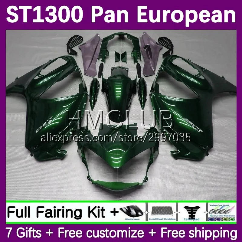 Fairing For HONDA Pan European STX1300 ST1300 ST-1300 green dark CC 30No.88 ST 1300 02 03 04 05 06 07 08 09 10 11 12 13 14 15