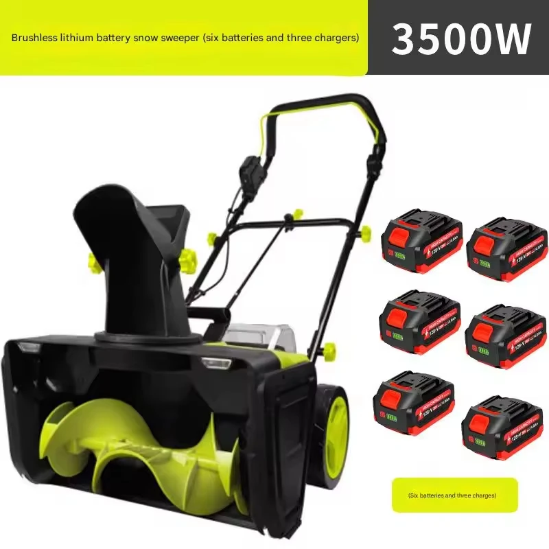 Electric Battery Cordless Snow Shovel, Battery Powered Snow Thrower, Battery Snow Blower With Directional Plate & Adjustable