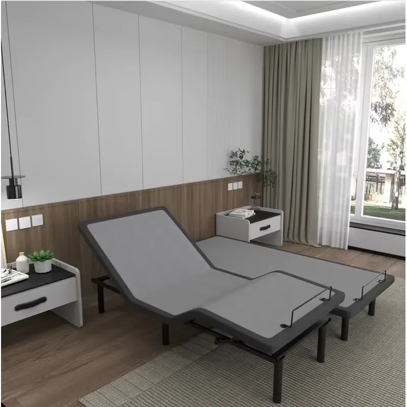 Split King Adjustable Bed Frame Clearance Electric Base with Dual Type C Charging Ports