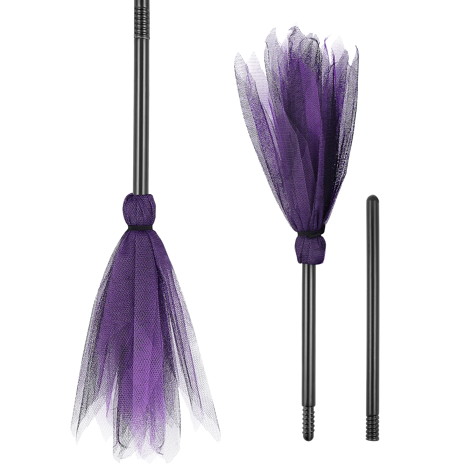 Make up Halloween Broom Child Decor Wizard Flying Wicked Broomstick Props Witches