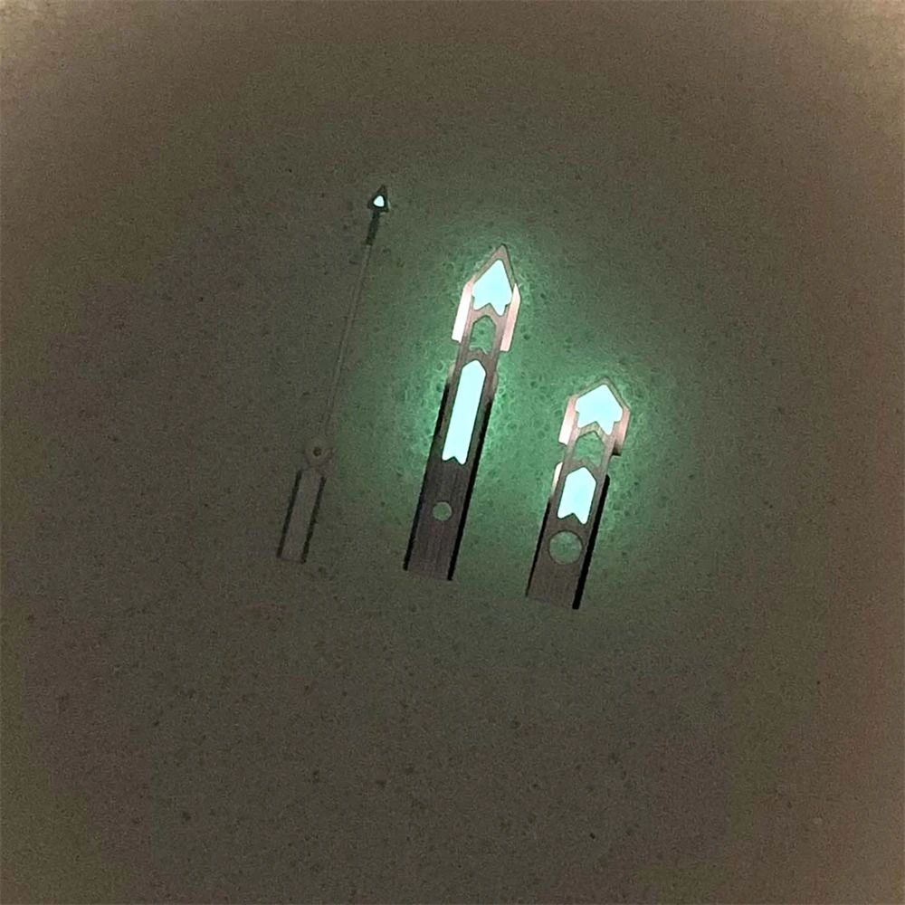 NH35 Hands Blue Second NH34 Green Luminous Watch Hands for NH34/NH35/NH36/4R/7S Movement
